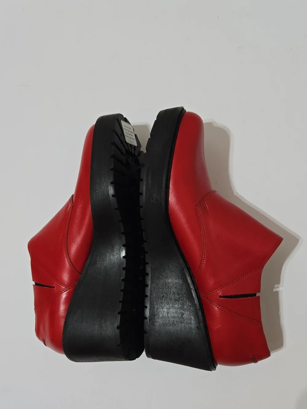 3.1 Phillip Lim Red  Wallace - Wedge Monk Strap Platform Wedges